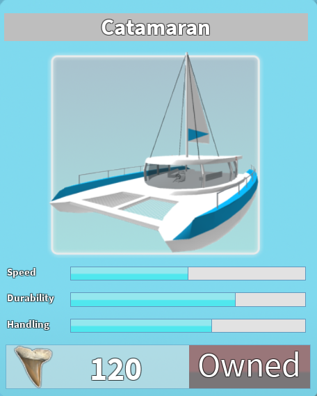 Catamaran Roblox Shark Bite Wiki Fandom - boat sharkbite roblox