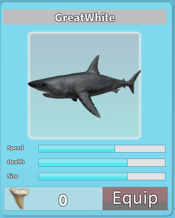 Great White Roblox Shark Bite Wiki Fandom - great roblox account