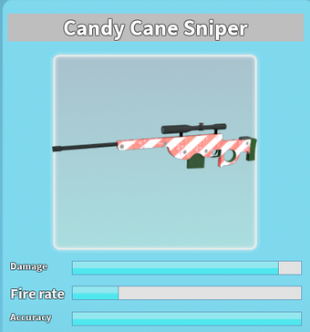 Candy Cane Sniper Roblox Shark Bite Wiki Fandom