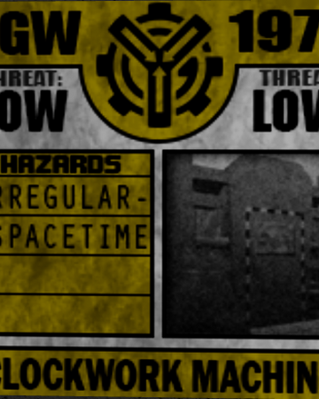 Clockwork Machine Site 76 Wiki Fandom