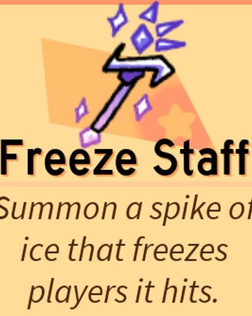 Freeze Staff Roblox Super Bomb Survival Wiki Fandom - offensive skills roblox super bomb survival wiki fandom