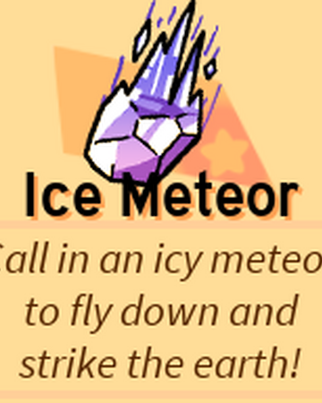 Ice Meteor Skill Roblox Super Bomb Survival Wiki Fandom - offensive skills roblox super bomb survival wiki fandom