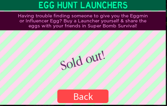 Egg Hunt 2019 Roblox Super Bomb Survival Wiki Fandom - the 2019 egg hunt launchers are out roblox how to get eggmin and video star egg