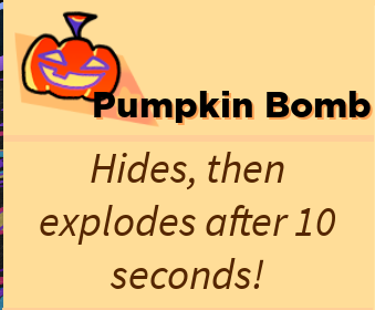 Pumpkin Bomb Roblox Super Bomb Survival Wiki Fandom - 