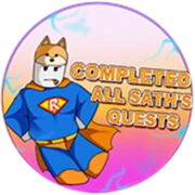 Badges Roblox Super Power Training Simulator Wiki Fandom Powered - completed all sath s quests completed all sath 039 s quests badge icon