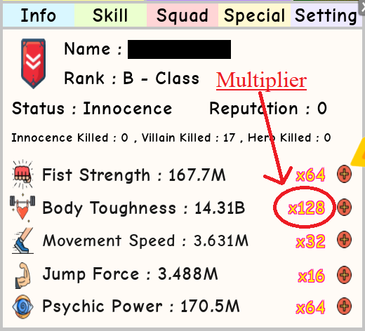 Multipliers Roblox Super Power Training Simulator Wiki - 