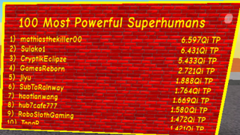 Leaderboards Roblox Super Power Training Simulator Wiki Fandom - throbpens roblox