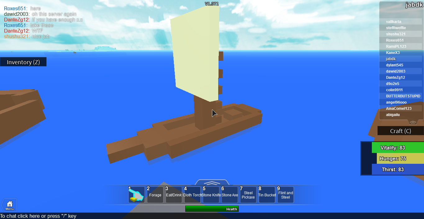 island survival roblox