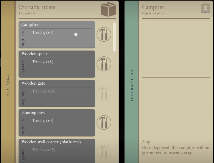 crafting roblox the northern frontier wiki fandom powered by wikia how to create an item on roblox