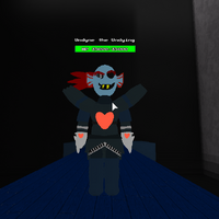 Undyne The Undying Roblox Undertale Monster Mania Wiki Fandom - roblox undertale monster mania reborn wiki