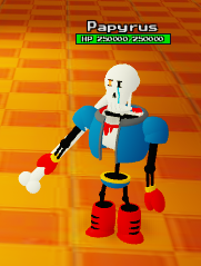 Disbelief Papyrus Roblox Undertale Monster Mania Wiki Fandom - papyrus roblox