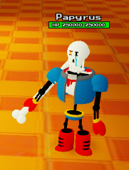 Roblox Undertale Monster Mania Disbelief Papyrus - roblox 1x1x1 script with 100 hp