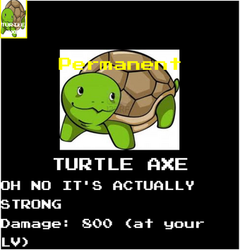 Turtle Axe Roblox Undertale Monster Mania Wiki Fandom - undyne the undying roblox undertale monster mania wiki