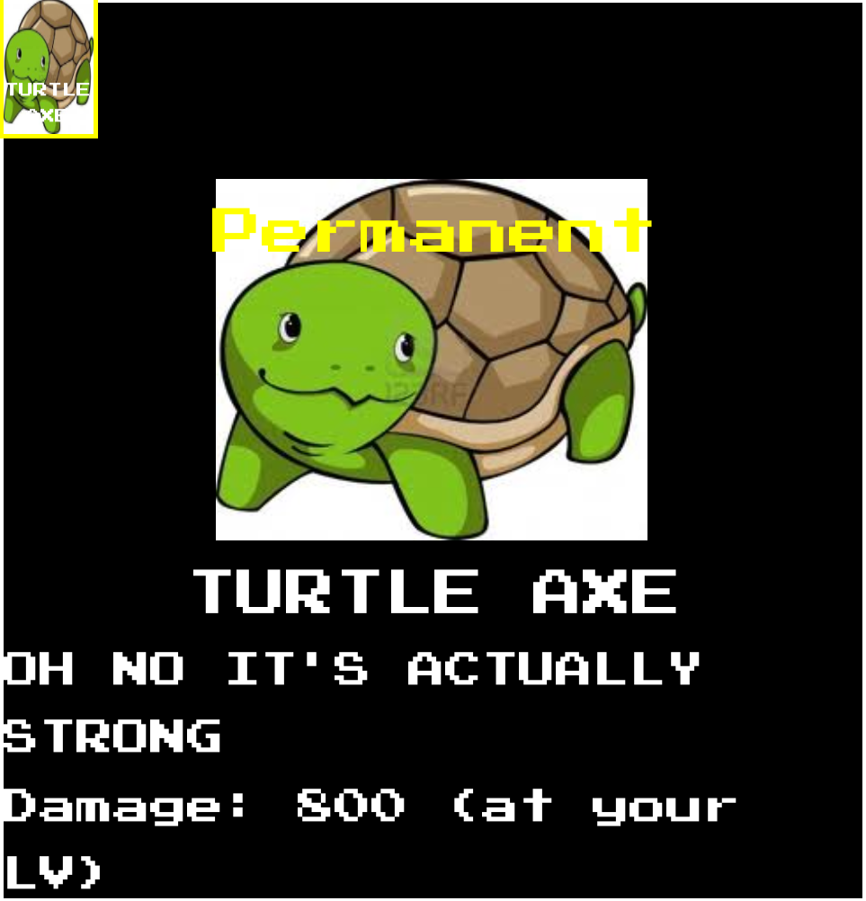 Turtle Axe Roblox Undertale Monster Mania Wiki Fandom - undertale no robloxundertale monster mania