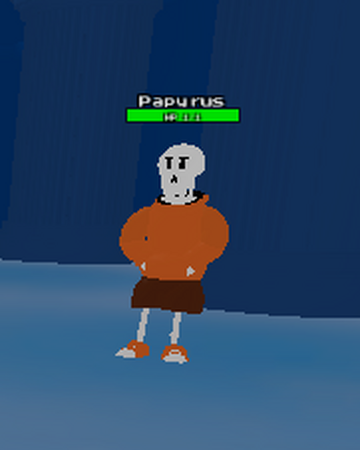 Underswap Papyrus Roblox Undertale Monster Mania Wiki Fandom - roblox undertale monster mania wiki how to get robux coins