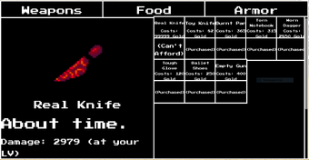 Real Knife Roblox Undertale Monster Mania Wiki Fandom - roblox undertale monster mania rancer shrine get free