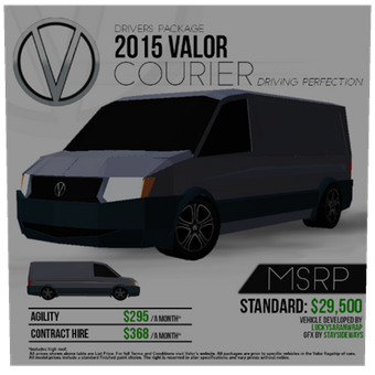 Valor Courier Roblox Vehicles Wiki Fandom - vanspng roblox