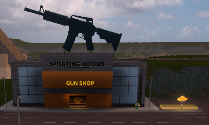 Gun Store Roblox Wanted Wiki Fandom - gun game gui roblox