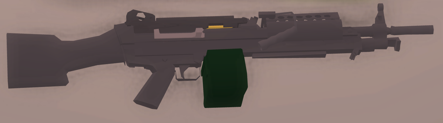 M249 Saw Roblox Wanted Wiki Fandom - m249 saw light machine gun roblox