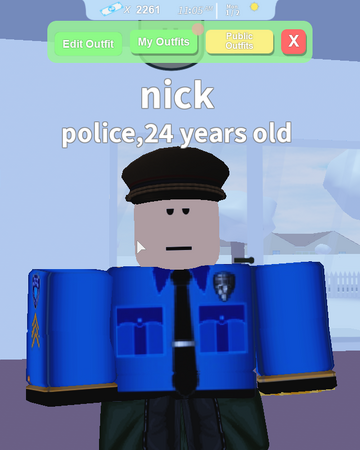 Nick Roblox World Wiki Fandom - police outfit roblox