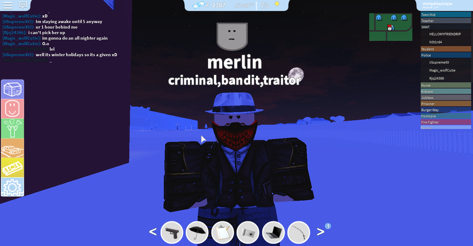 Merlin Roblox World Wiki Fandom - roblox neighborhood of robloxia criminal