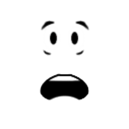 White Roblox Sad Face