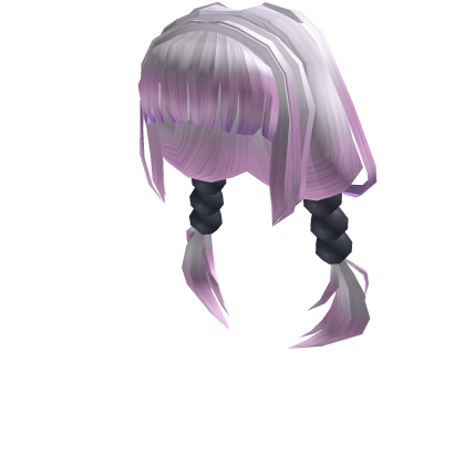 Dragon Pigtails In White To Purple Roblox Wikia Fandom - roblox white mustache