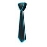 Neon Blue Tie-0