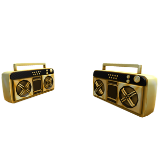 Dual Golden Super Fly Boomboxes | Roblox Wikia | Fandom