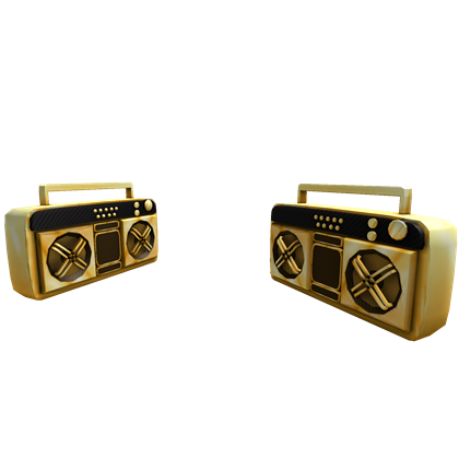 Dual Golden Super Fly Boomboxes Roblox Wikia Fandom - roblox radio codes gear