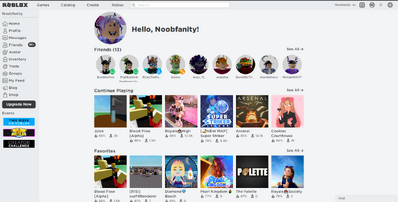 Roblox New Homepage