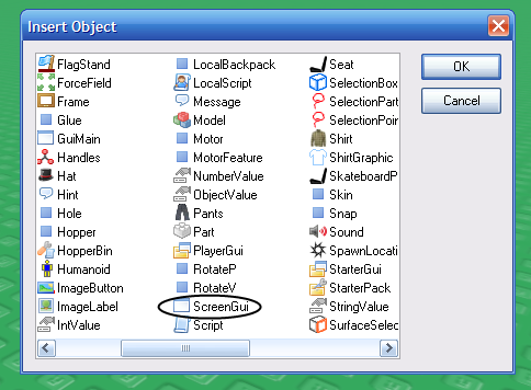 Roblox studio gui