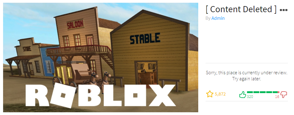 Roblox Game Under Review