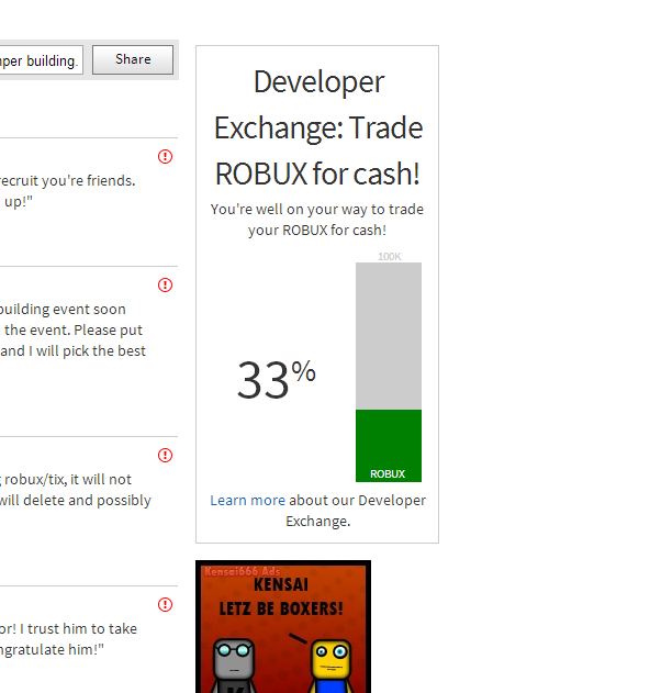 Roblox Developer Exchange Amounts Robux Codes Not Redeemed - roblox dev ex page