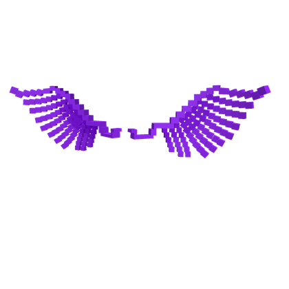 Purple 8 Bit Wings Roblox Wikia Fandom Powered By Wikia - roblox bombastic wings