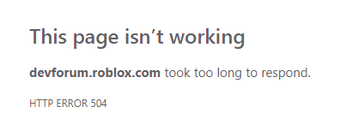 Error Code 504 Roblox