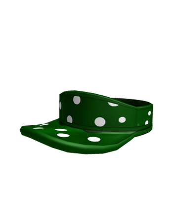Green Polka Dot Visor Roblox Wikia Fandom - polka dot visor roblox wikia fandom powered by wikia