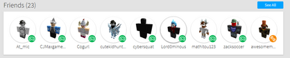Friends list