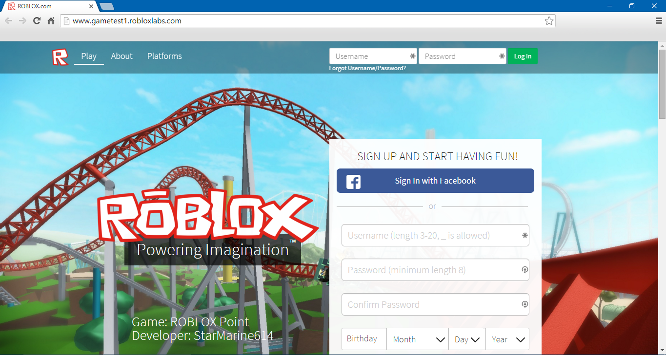 Roblox Website Play