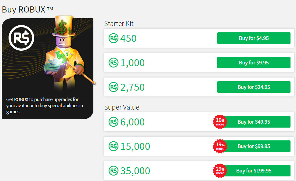 How Much Does Robux Cost On Roblox