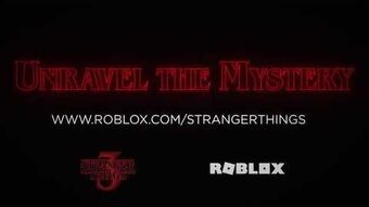 Stranger Things 3 Roblox Wikia Fandom
