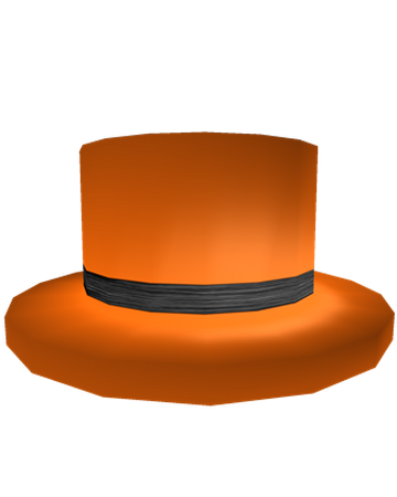 Black Banded Orange Top Hat Roblox Wikia Fandom