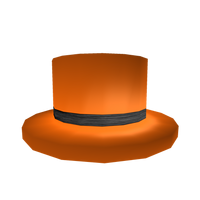 Black Banded Orange Top Hat Roblox Wikia Fandom