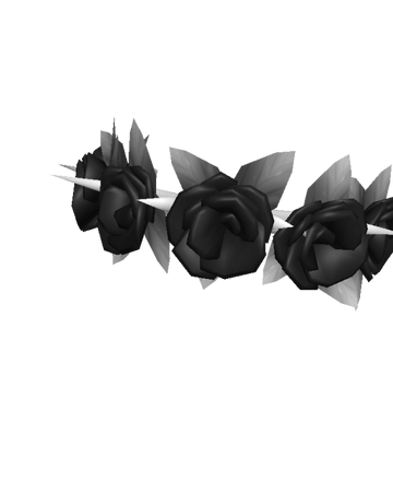 Spiked Dark Rose Crown Roblox Wikia Fandom - roblox white hair flowers