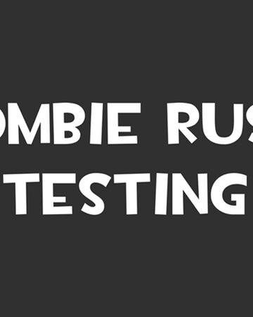 Zombie Rush Testing Roblox Wikia Fandom