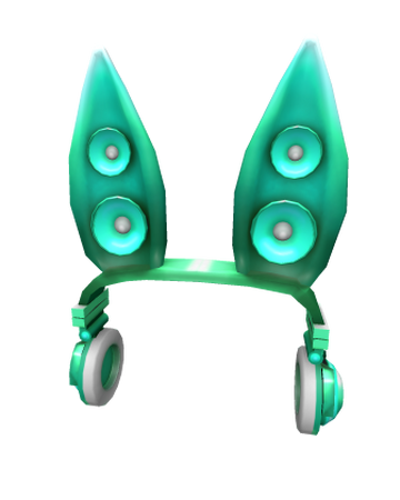 Teal Techno Rabbit Headphones Roblox Wikia Fandom