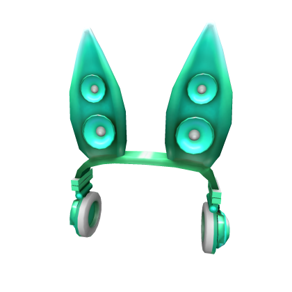 Teal Techno Rabbit Headphones Roblox Wikia Fandom