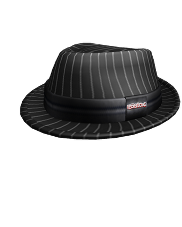 Roblox Black Pinstripe Fedora Roblox Wikia Fandom - black fedora hat roblox id