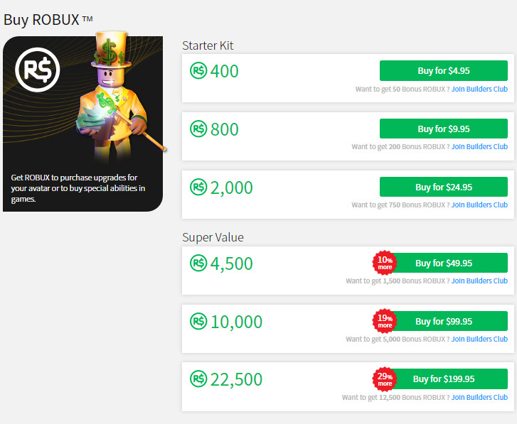 How Much Does Robux Cost On Xbox