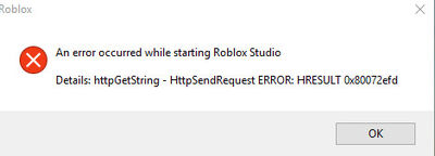User Blogjakegothacked Robloxthis Roblox Error Mades Me - roblox error hresult 0x80072efd